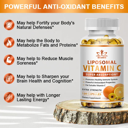 Organic Vitamin C Capsules 1000mg and Zinc 20mg Capsules Support Immune Health, anti-oxidation Beauty Health