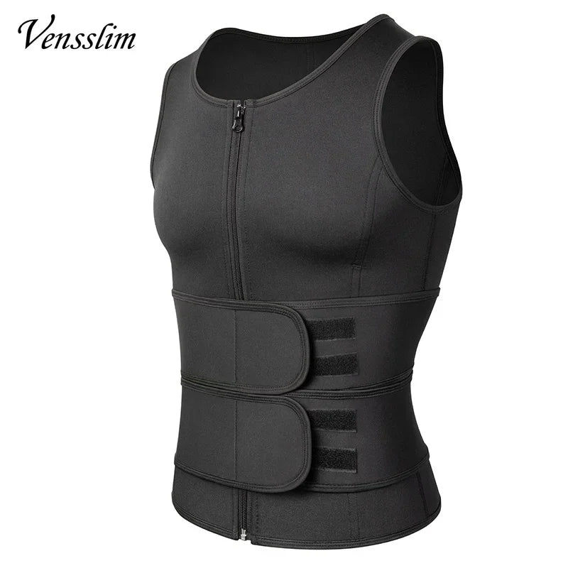 Vensslim Men Body Shaper Waist Trainer Vest Slimming Shirt Sauna Sweat Compression Undershirt Shapewear Fat Burner Workout Tops Badiee Stylez