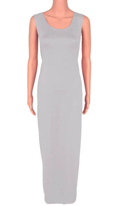 Sexy Solid Color Slim Bodycon Long Maxi Dress Women Elegant Sleeveless Skinny Dress Club Party Vestidos Badiee Stylez