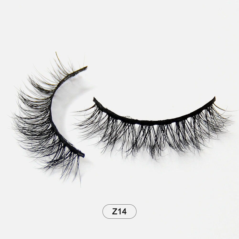 Dropshiping Makeup Mink Lashes Fluffy Soft Full Fake Eyelashes Natural False Eyelashes Wispy Lash Extension Z14 CHINA