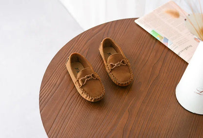 Children Loafers Shoes Boys Flat Sneakers Baby Kids Casual Shoes Toddler Girls Breathable Slip-on Shoes Soft Bottom Solid Color Badiee Stylez