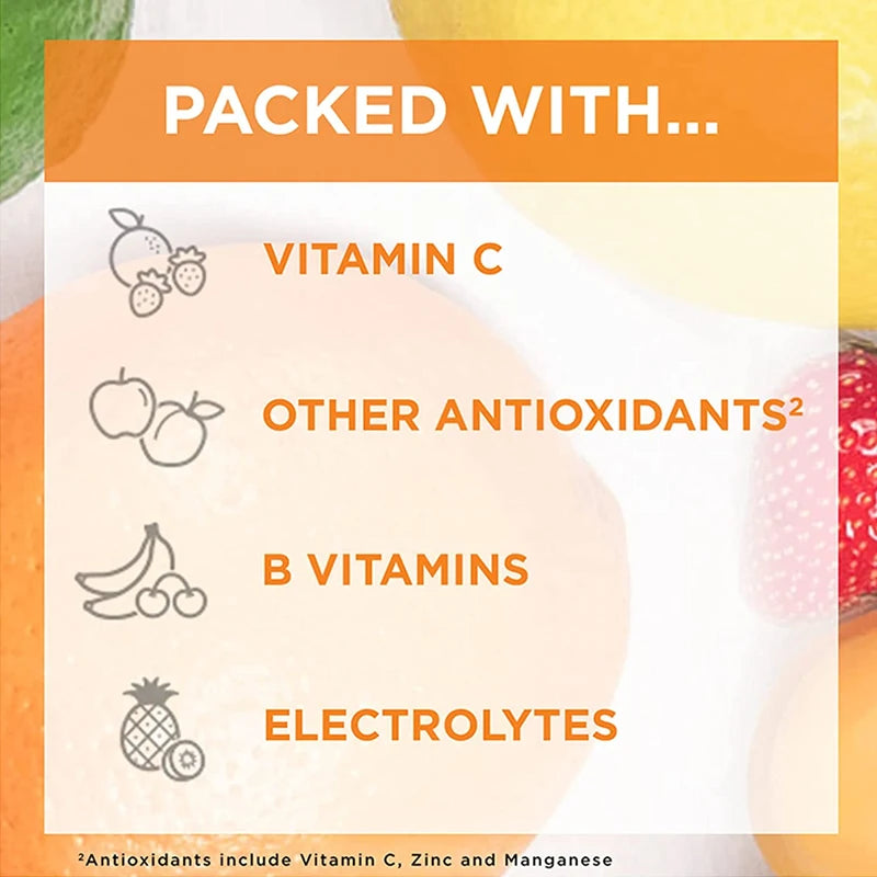 Vitamin C 1000 Mg Gummies - Multivitamin with Electrolytes, Immune Support for Skin - Non-GMO - 60 Orange Flavored Gummies