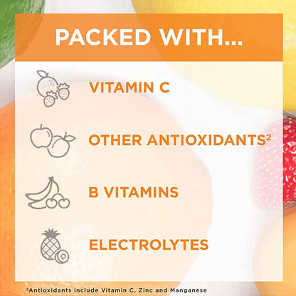 Vitamin C 1000 Mg Gummies - Multivitamin with Electrolytes, Immune Support for Skin - Non-GMO - 60 Orange Flavored Gummies