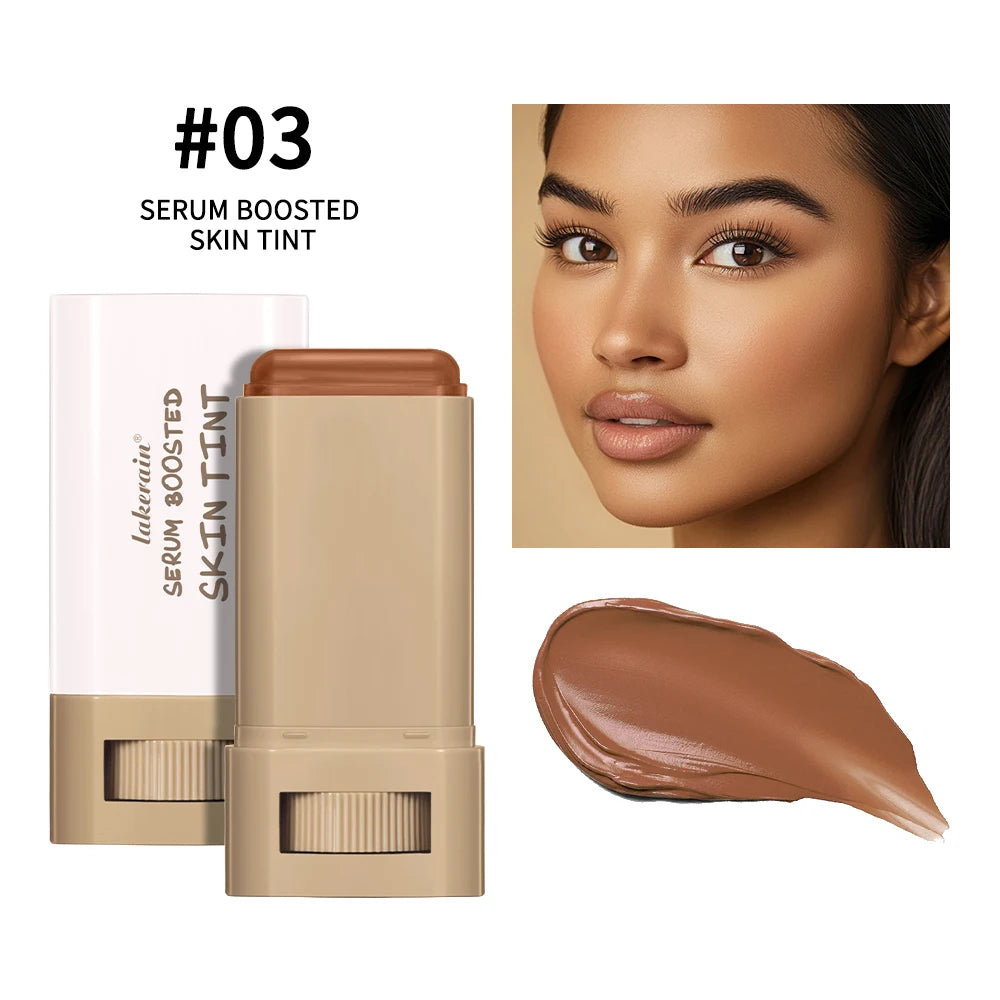 Beauty Balm Serum Boosted Skin Tint Foundation Stick Smooth Plumper Hight Coverage Travel Bronze Foundation Makeup Color 3