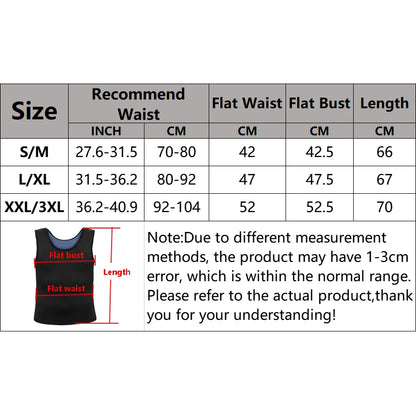 Men Fitness Sauna Sweat Vest Heat Trapping Sportswear Fat Burning Shaper Waist Slimming Sauna Suit Workout Compression Tank Tops