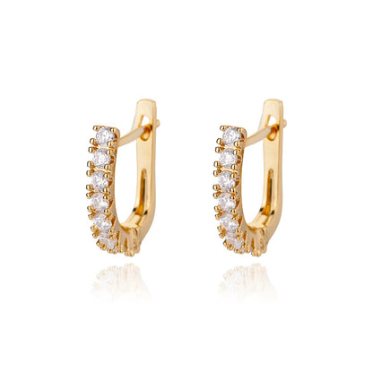Luxury Star Pendientes Earrings For Women Girl Stainless Steel Minimalist Hoop Piercing 2025 New In y2k Jewelry aretes de mujer E2301G-12 CHINA