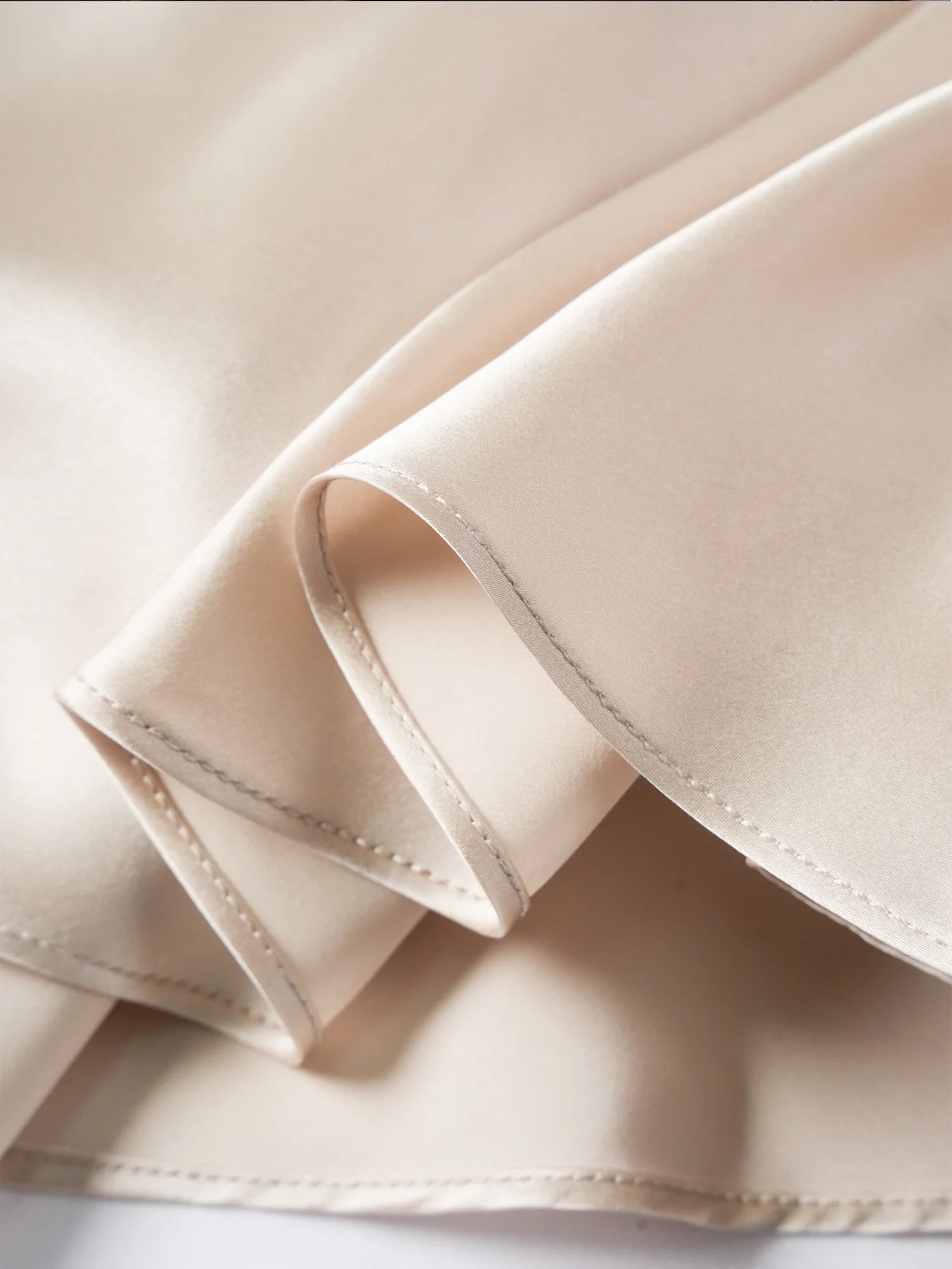 Small Heavyweight 21MM 100% Natural Mulberry Silk Plain Satin French V-neck Diagonal Cut Women's Sexy Solid Suspender Dress Badiee Stylez