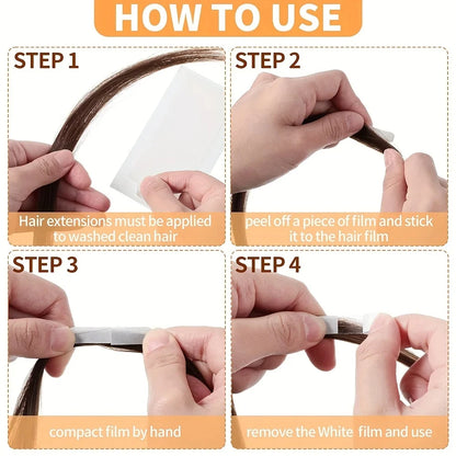 60/120/180/360pcs Hair Extension Tape Tabs,Double Sided Tape in Extension,Adhesive Wig Tape  Beauty Tool for Hair Extensions Wig