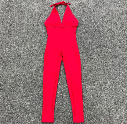Sporty Jumpsuit Woman Yoga Sets Short Fitness Overalls with Padding Workout Clothes for Women Gym Sets Womens Outfits Sportswear Badiee Stylez