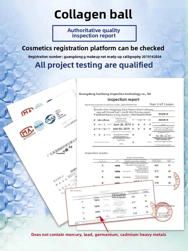 Korea Facial Hydrolyzed Silk Protein Collagen Thread Ball Serum Moisturiz Hydration Lifting Firm Fine lines Essence SkinCare