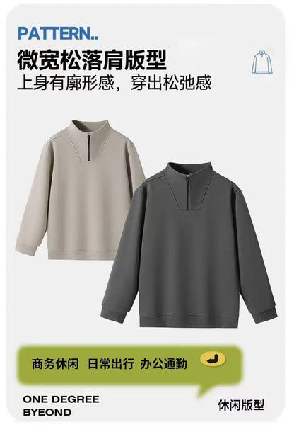 DIY Customized Logo Sweater Men's Loose Size Hoodie Spring/Autumn Cotton Sportswear High Quality Top Men's Hip Hop Zipper Hoodie