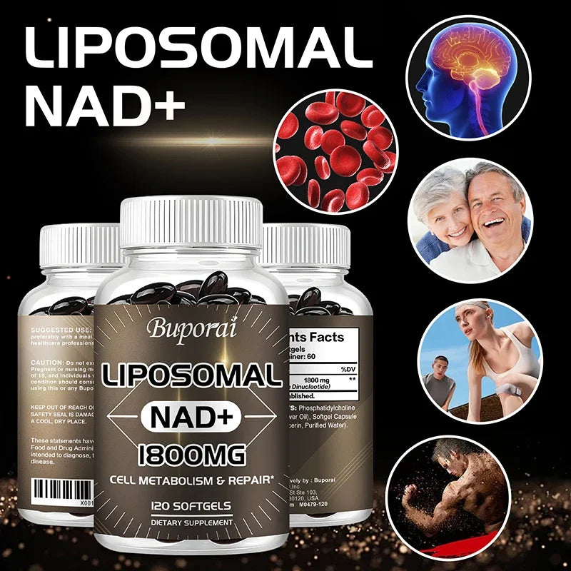 Liposomal NAD - Heart & Brain Function, Longevity, Aging Defense, Cellular Energy