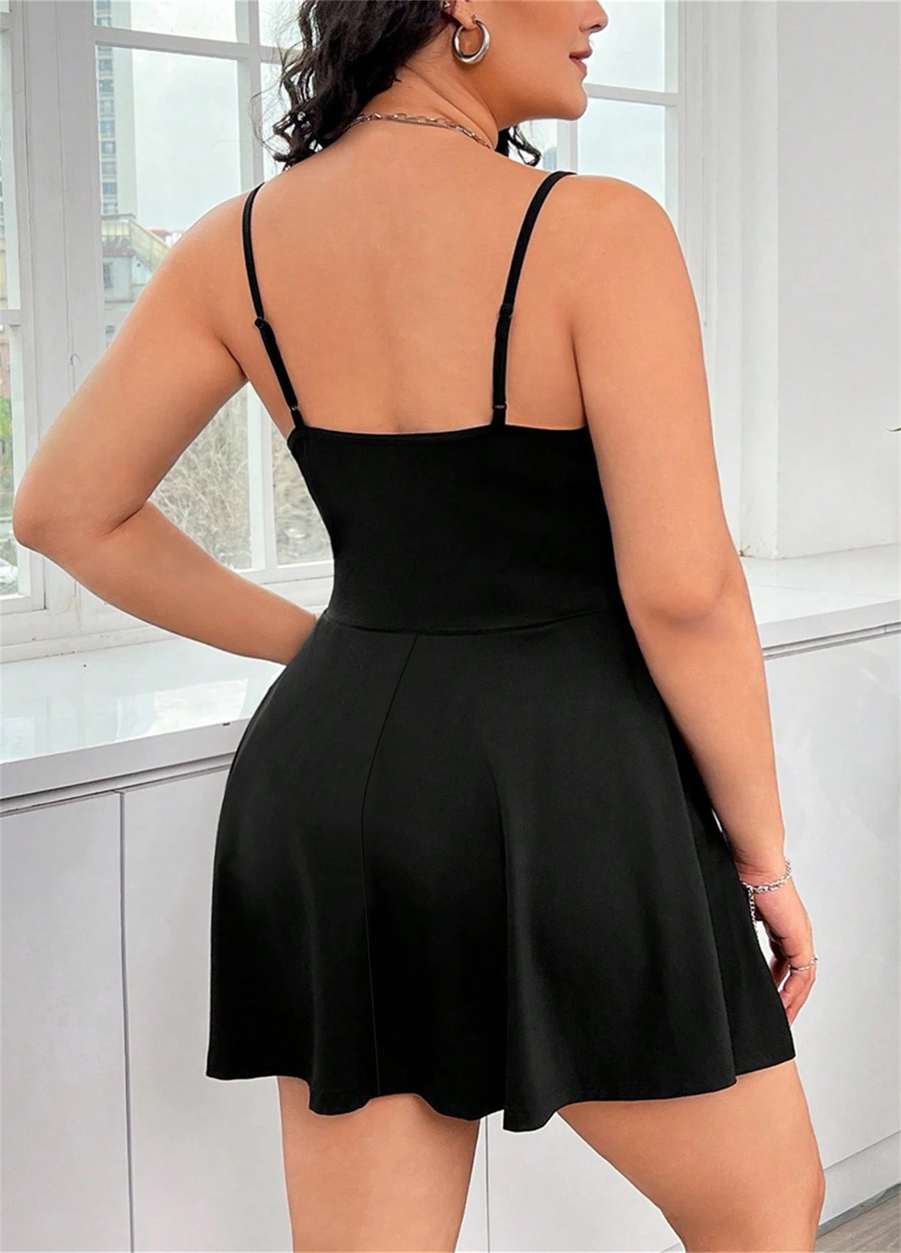 2024 Europe And The United States Summer New Plus-Size Women Comfortable Halter Dress Sexy Backless