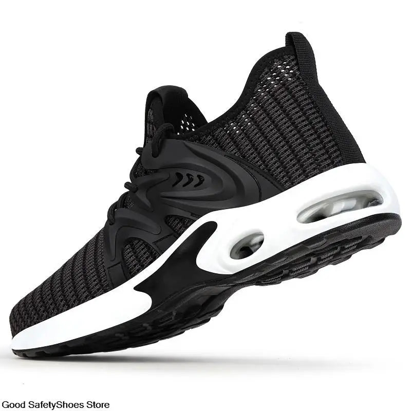 Steel Toe Safety Shoes Men Women Security Protection Work Shoes Lightweight Safety Boots Air Cushion Indestructible Shoes - Badiee Stylez