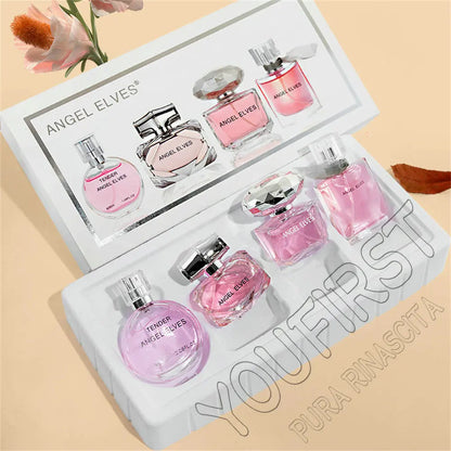 Gift Box 4Pcs Set Perfume Women 120ml Club De Nuit Perfumes De Mujer Lasting Fragrance Parfum Femme Floral Fruity Scent Spray Badiee Stylez