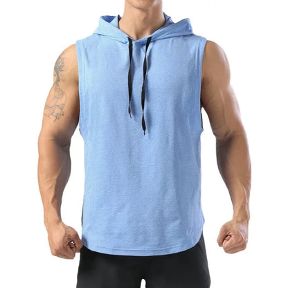 Solid Color 2023 Brand New Men's Tank Tops Vest Sleeveless Tees For Male Hooded Man Vests Tops Hip Hop Men Tank Top T shirt Badiee Stylez