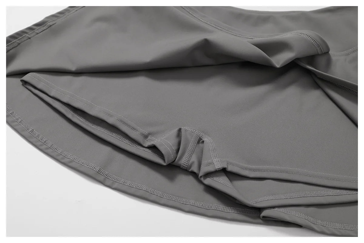 Custom LOGO women's beautiful back tight yoga set quick-drying high waist hip lift running fitness sports skirt 2-piece set