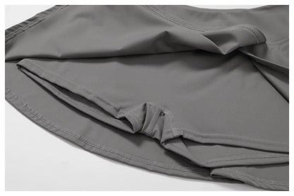 Custom LOGO women's beautiful back tight yoga set quick-drying high waist hip lift running fitness sports skirt 2-piece set