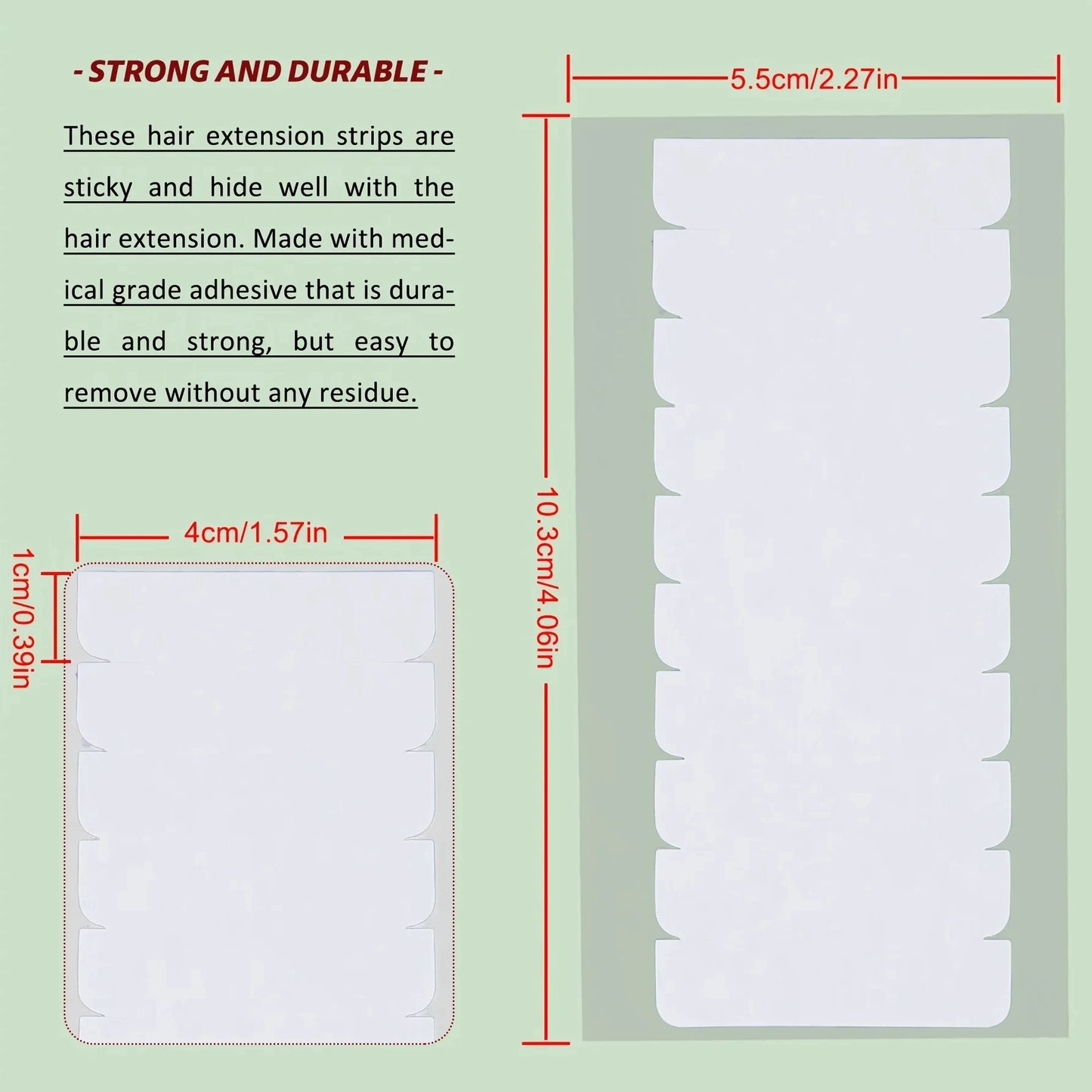 60/120/180/360pcs Hair Extension Tape Tabs,Double Sided Tape in Extension,Adhesive Wig Tape  Beauty Tool for Hair Extensions Wig