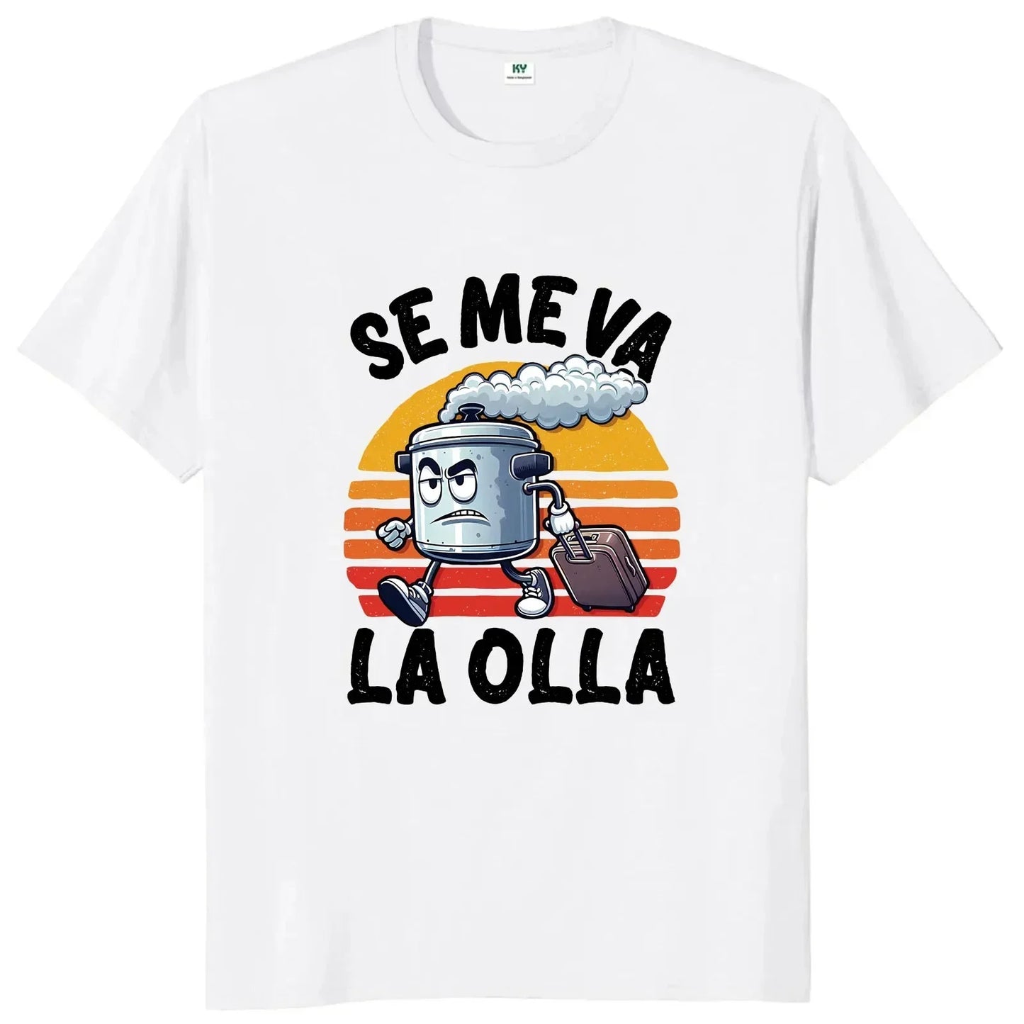 Se Me Va La Pinza T-shirt Fun Spanish Jokes Y2k Retro T-shirt Women's Soft Unisex Casual Top cute graphic t shirts JZ087B-white