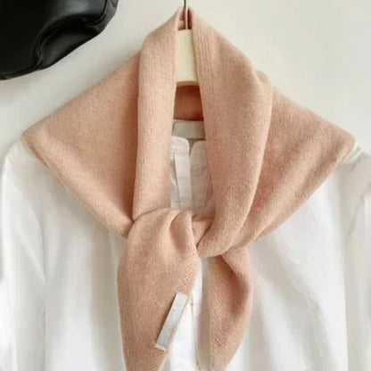 British Korean Style Niche Wool Knitted Triangular Scarf Women Headscarf Knitted Scarf Multi-functional Warm Knitted Scarf Badiee Stylez
