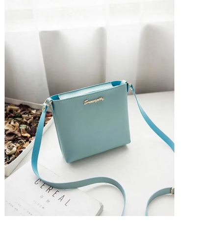 Fashion Solid Color Shoulder Bag Women Crossbody Bags Women PU Leather Woven Bag Mobile Phone Purse Mini Handbags hand bag