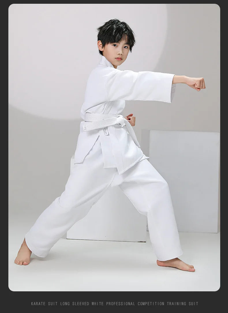 New Breathable karate uniform for kids and adults lightweight pants and jackets martial arts uniform with free belt for students Badiee Stylez