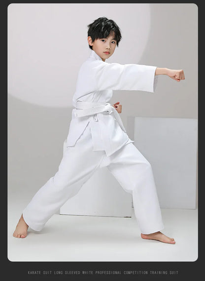 New Breathable karate uniform for kids and adults lightweight pants and jackets martial arts uniform with free belt for students Badiee Stylez