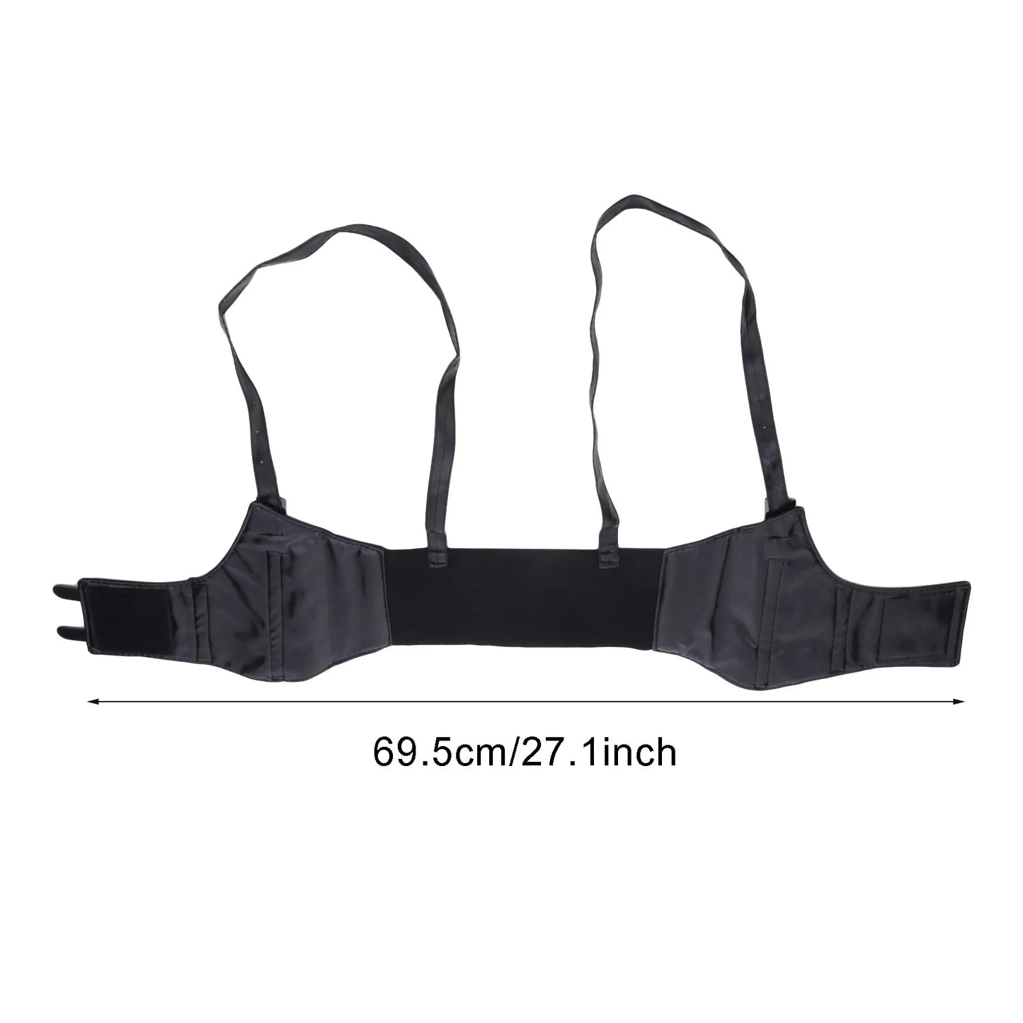 Women's Waist Belt Underbust Corset PU Leather Adjustable Punk Cummerbund Corset Wide Belts Dress Costume Waistband Cincher 1PC Black