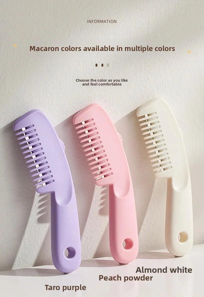 Portable Mini Hairdressing Comb Two-In-One Hair Cutting And Styling Professional Salon Comb for Black Hair And Wigs