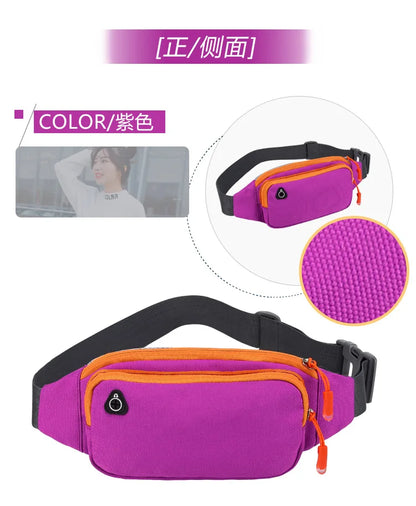 Nylon Waterproof Fanny Waist Bag Pack For Men Women Belt Pouch Male Belly Banana Ladies Bum Hip Kangaroo Sports Running Waistbag