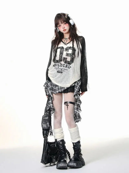 Retro Harajuku Gothic Style Leather Splicing Short Skirt for Women Y2K Lace Hem Mini Pleated Skirt Autumn Street Cool Girl