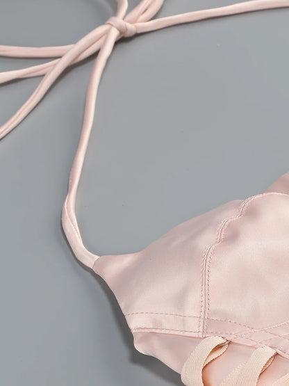 Pink Prom Dress Strapless Pink Structured Top With Floral Embellished Mini Skirt Bodycon Celebrity Party Cocktail 2 Pieces Set