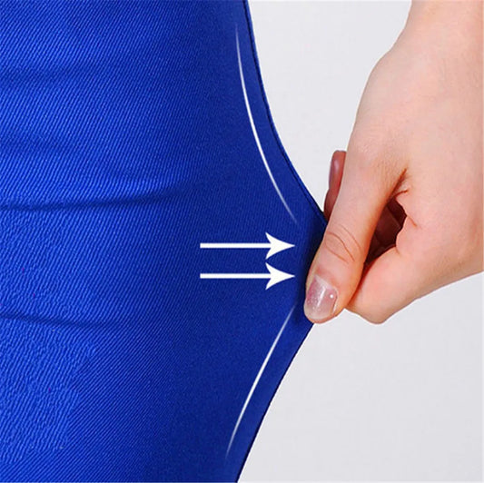 Women Dress Pants Tapered Leg Colored Stretch Slim Jeans Skinny Trousers Pockets for Daily ouc073