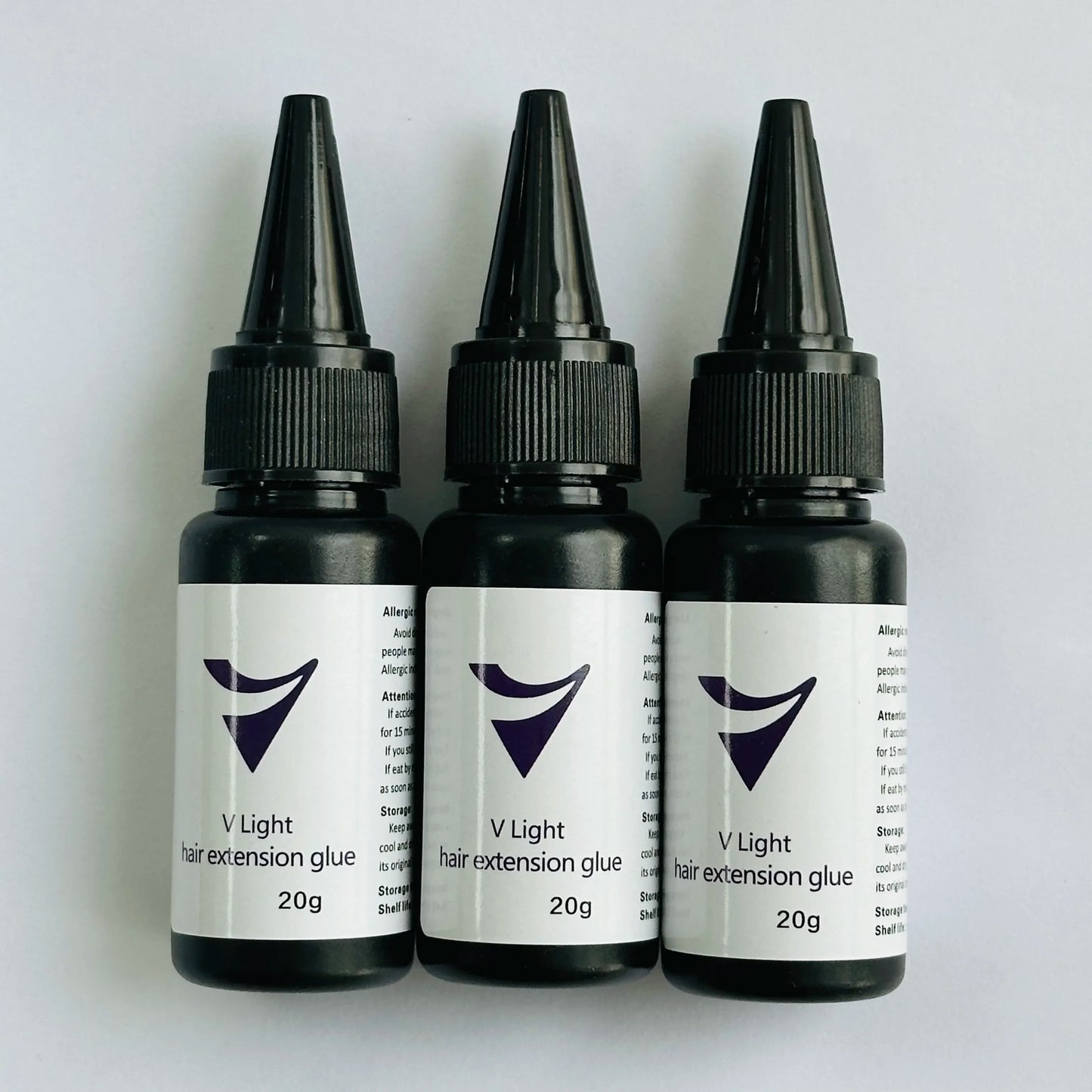 5/3/1PCV-Light Technology Hair Extension Clear Wig glue 20g V-light Traceless tool for tape Hair Extension Fast Grafting Tool