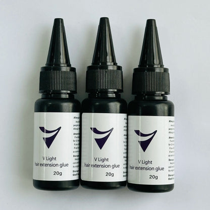 5/3/1PCV-Light Technology Hair Extension Clear Wig glue 20g V-light Traceless tool for tape Hair Extension Fast Grafting Tool