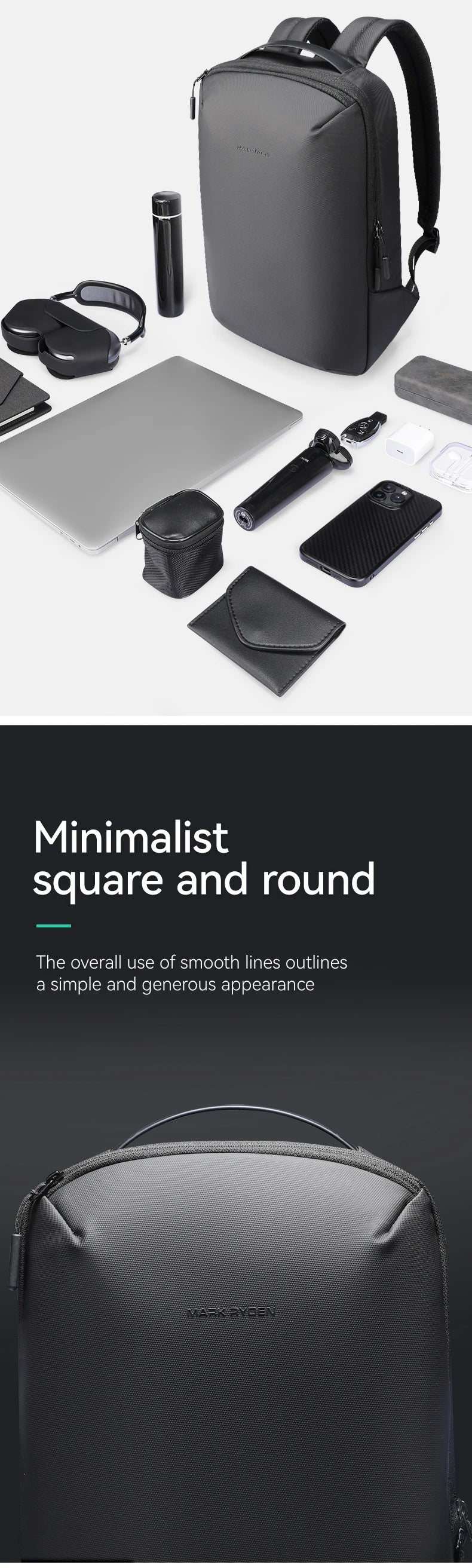 Mark Ryden 2025 new lightweight men's short distance travel high quality large capacity backpacks