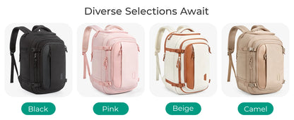 BAGSMART Travel Backpack Flight Approved 30L Lightweight Backpack for Men Women Waterproof Travel Bag with USB Charging Port