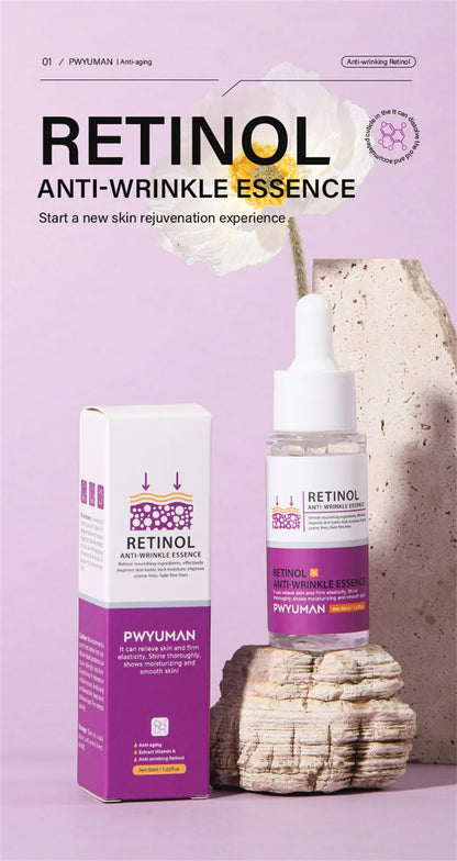 Retinol Against Wrinkles Serum Remove Wrinkle Firming Fade Fine Lines Anti Aging Improve Laugh Line Moisturizing Skin Care Korea