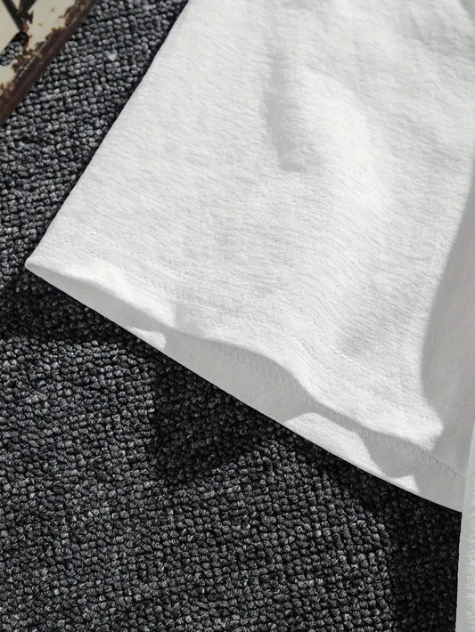 Plus Size Spiritually Themed T shirt Showcasing Simple Cross and Heart Motif for Faith based Fashion