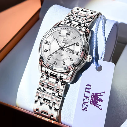 OLEVS 5513X Women Watch Original Fragrant Quartz Wristwatch Automatic Date Watches For Women Waterproof Luminous Gifts For Women