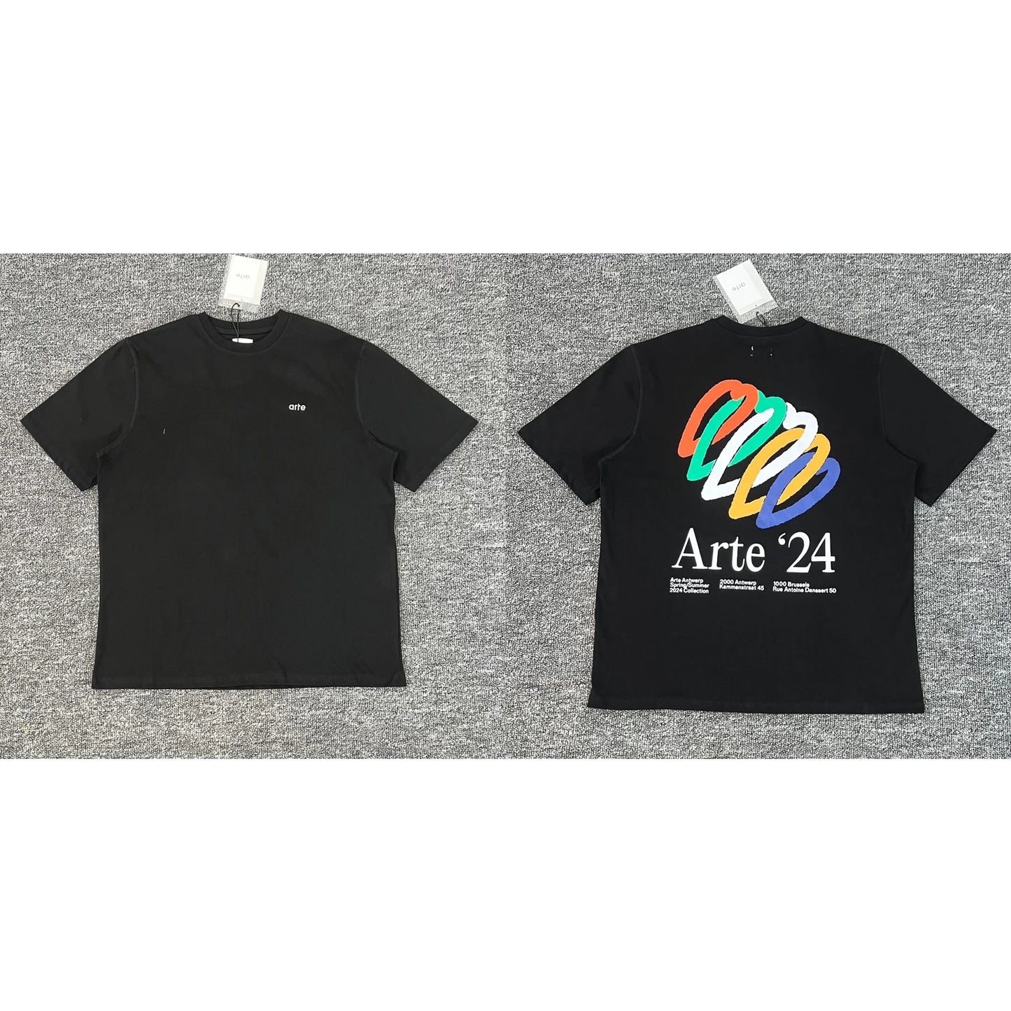 ARTE T-shirts Men Women Couples Streetwear High Quality Print Round Neck Short Sleeve Arte Top Tee One Day Shipped Out 14