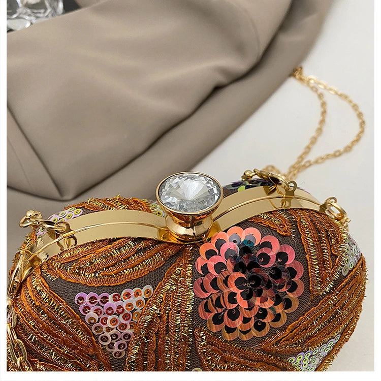 Luxury Gold Clutch Bags for Women 2025 Party Bags Evening Purse Designer Crossbody Bag New in Handbag Ladies hand bag sac femme
