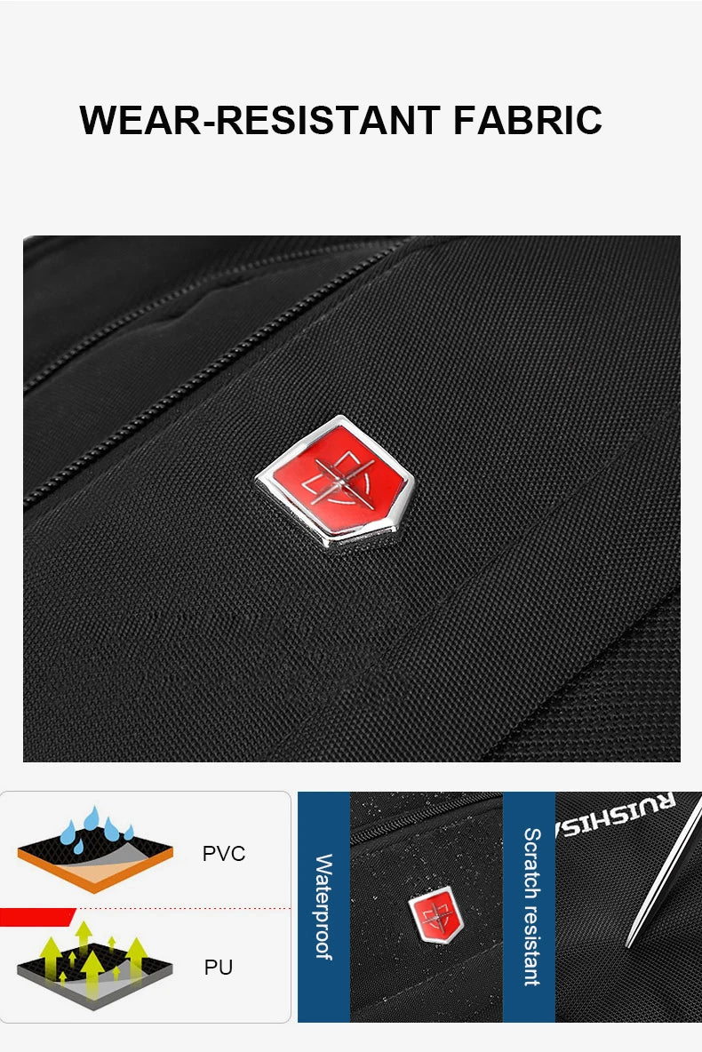 Waterproof 15.6/17.3 Inch Laptop Backpack Men USB Charging Swiss Backpack Travel Women Rucksack Male Vintage School Bag Mochila