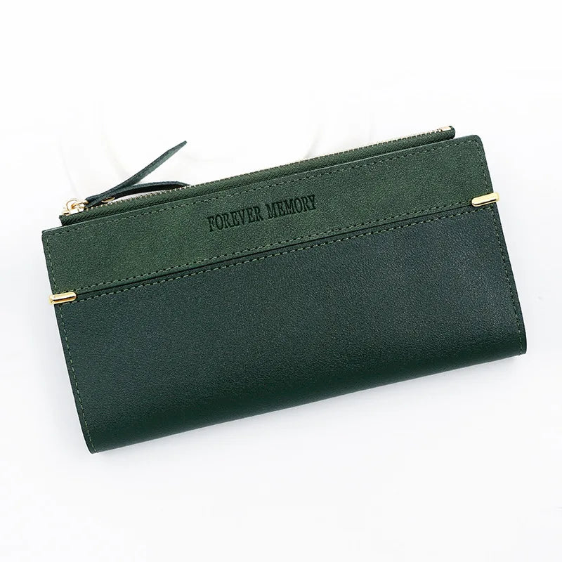 Long Purses For Women Wallet New Fashion Long Coin Purse Card Holder Small Ladies Wallet Female Hasp Mini Clutch billetera bolas green2 CHINA