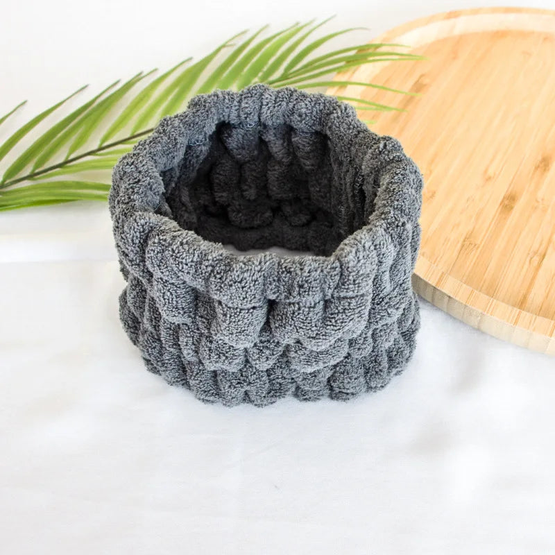 Face Wash Headband Makeup Single Circle Coral Velvet Hair Cover Sports Yoga Hair Accessory For Women G