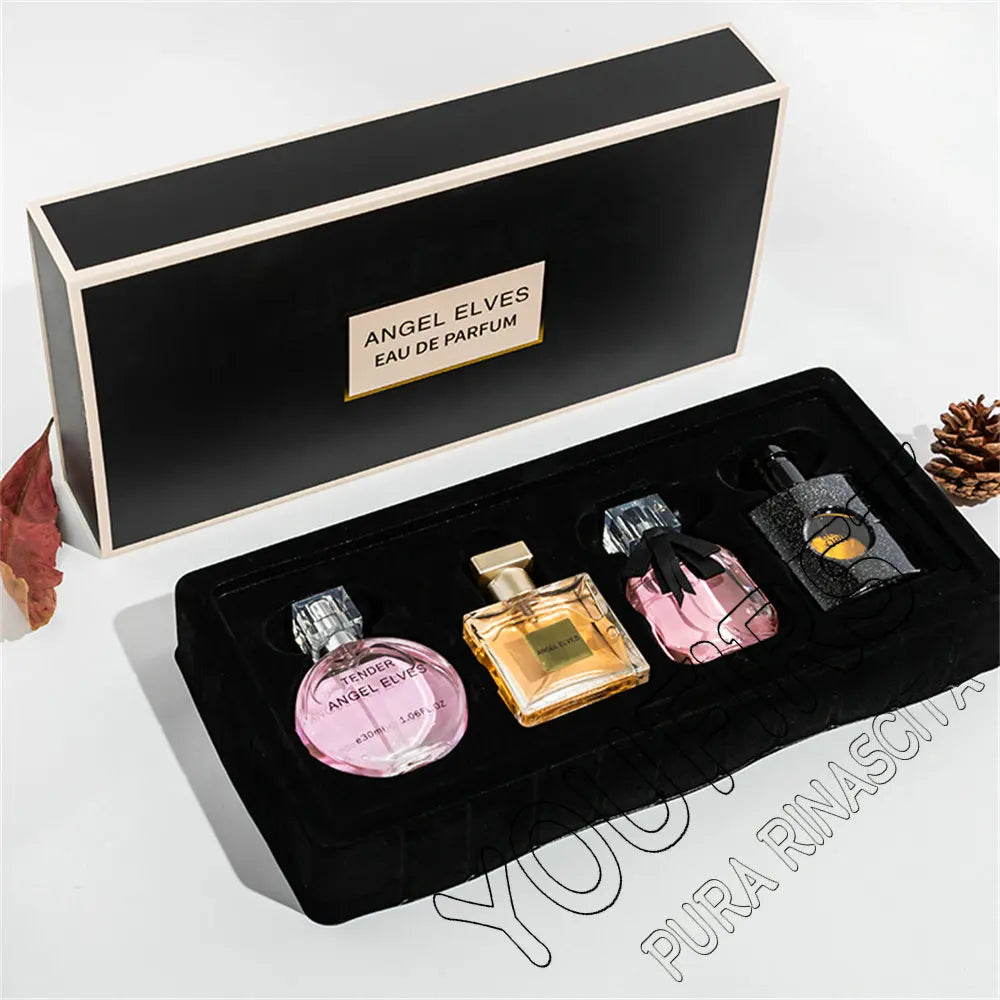 High Quality Perfume Women 120ml Perfumes Feminino Gift Box 4Pcs Set Parfum Femme Lasting Fragrance Floral Fruity Scent Spray Badiee Stylez