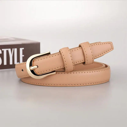 Belt female models super leather hundred with 2023 new belt ladies pin buckle fashion decoration jeans belt cowhide simple Badiee Stylez