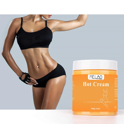 MELAO Hot Cream Massage Gel - Natural and 87% Organic Anti Cellulite Slimming Lotion Fat Burning Massage Weight Loss Cream