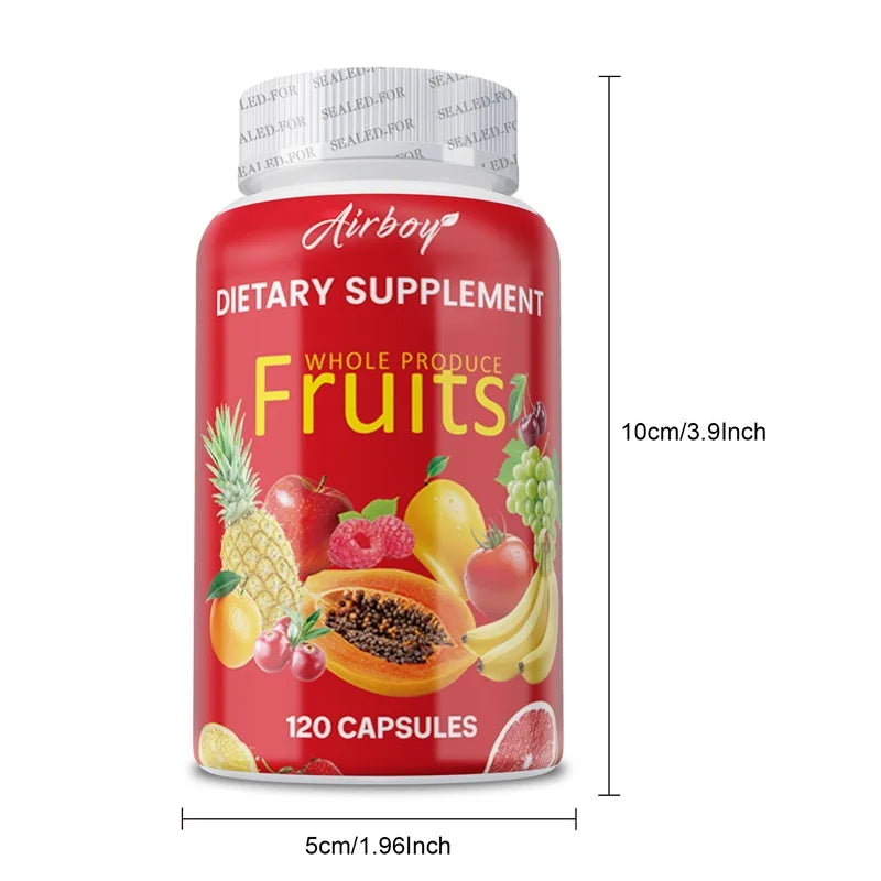 Fruit Capsules Vitamin Supplements Vegetarianism Help Boost Immunity Improve Gastrointestinal Function
